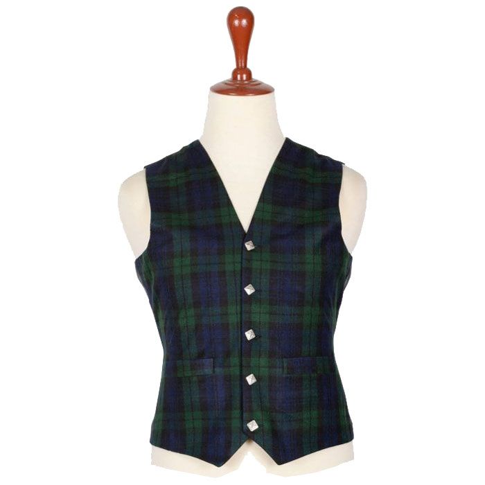 Black Watch Tartan Vest