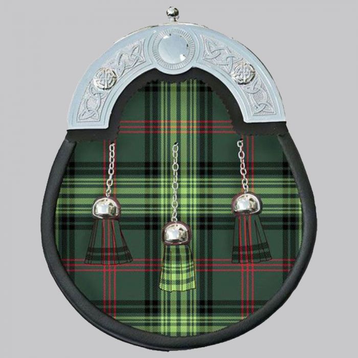 Full Dress Rose Hunting Tartan Sporran with Chain Belt
