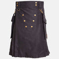 Black Deluxe Utility Kilt
