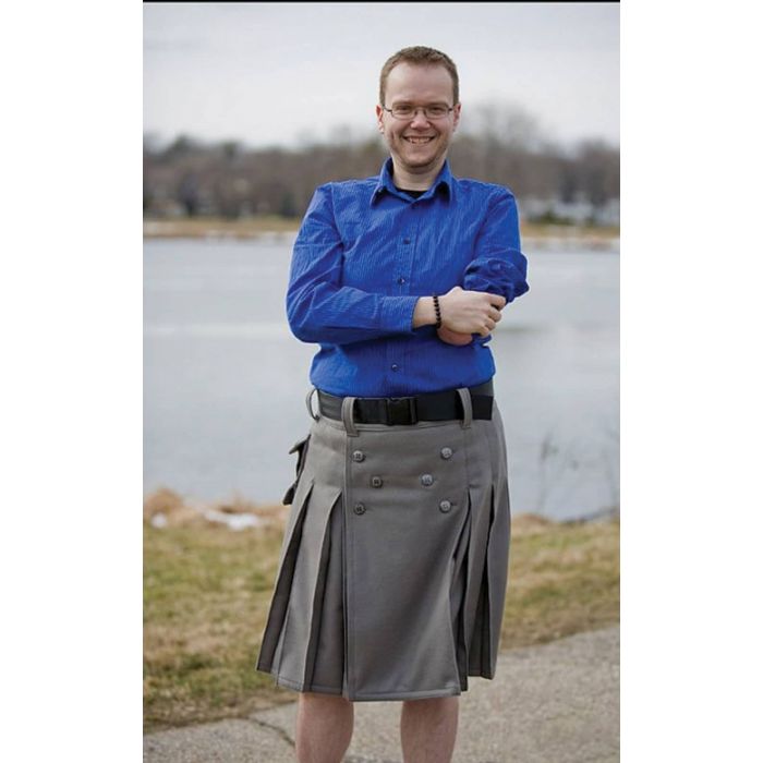 Cargo Utility Kilt With Dual Pockets