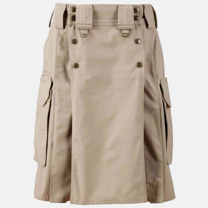 Khaki Combat Utility Kilt